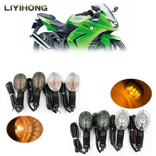 Turn Signals For Ford E-250 LED Turn Signal Lights For Kawasaki KLX300SM, KLX250, KLX150 - Front/Rear, Pair Kia LED Car & Truck Turn Signal Light Assemblies - Foto 5