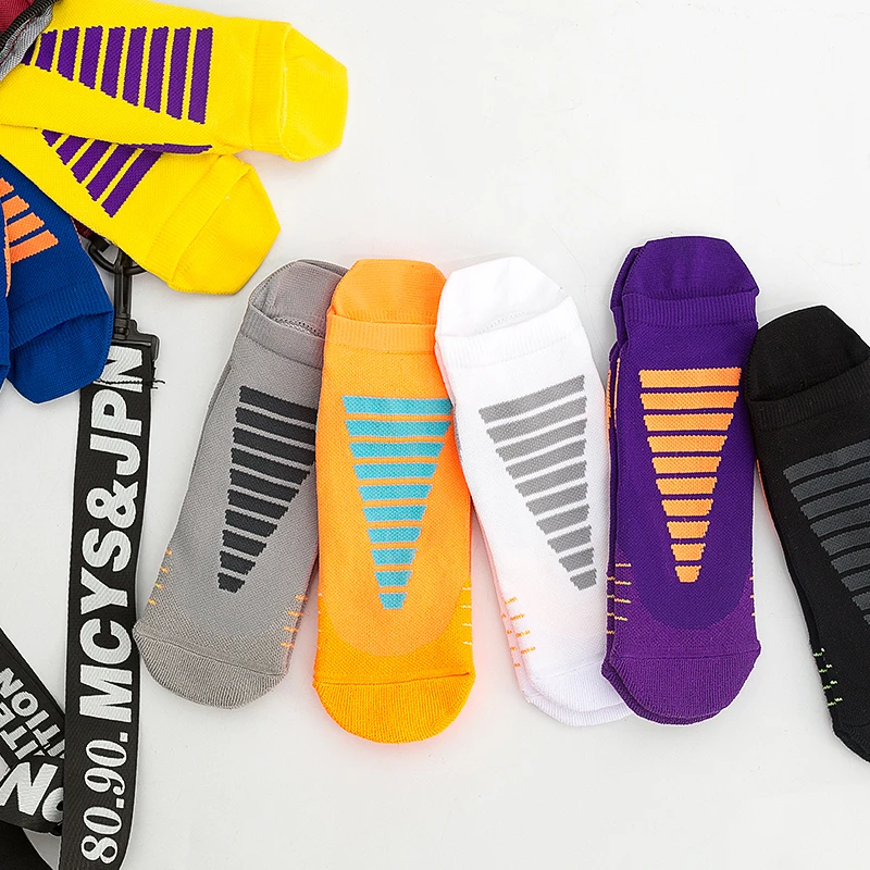 Chaussettes de sport en coton pour hommes, 5 paires/lot, haute qualité, cheville, respirantes, douces et confortables, courtes, à la mode, quatre saisons, 4 Styles_voghion.com