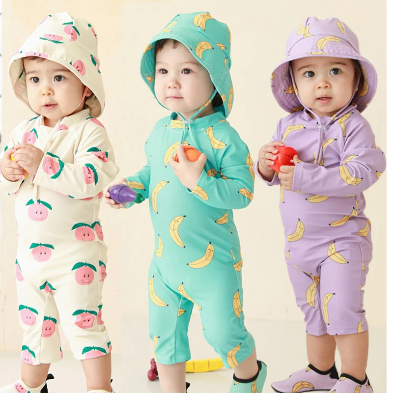 

Kids Baby Boys Wetsuit Swimwear 2023 Shark Swimming Boys Girls Baby Swimwear diving suit for kids Sunscreen Surfing Beach Wear
