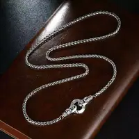 Nouveau collier en argent Sterling 925, chaîne tissée pour hommes et femmes, chaîne de clavicule à la mode, bijoux cadeau de fête de mariage 2