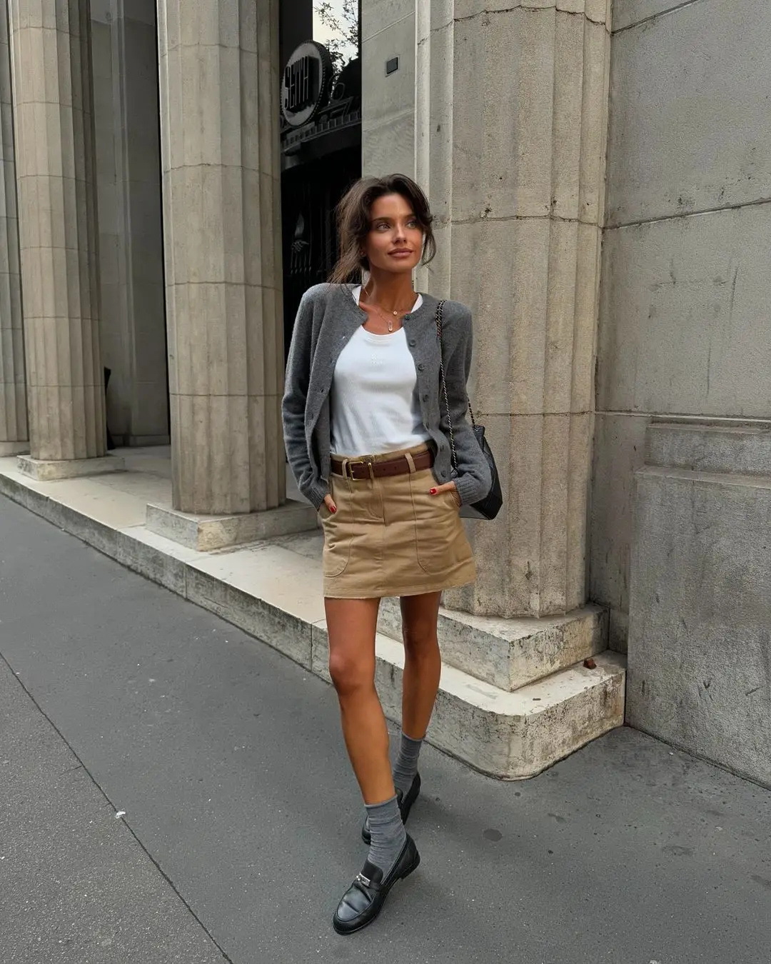 Female Sweater Knit Cardigan Coat Casual Loose Long Sleeve Patchwork Solid Scoop Neck Outwear Autumn Knitwear Coat Ladies