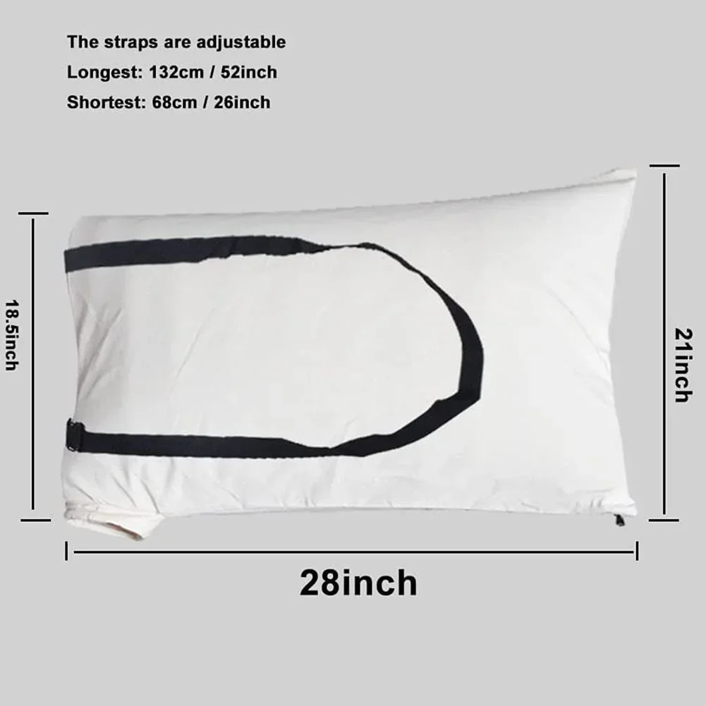 For Leaf Blower Vac Bag Bottom Zip Replacement Bag 108-8994 127-7040 51599 51602 51609 51592 White Collection Bag 4