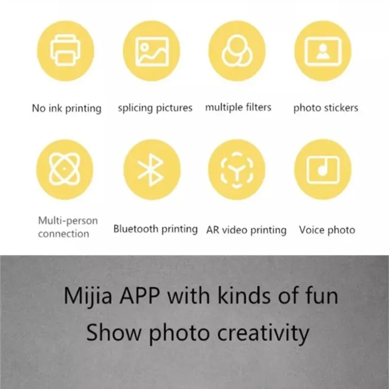 Original Xiaomi ZINK Pocket Printier Self-adhesive Photo Print Paper 50 Sheets For Xiaomi 3-inch Mini Pocket Photo Printer photo print sheets photo print paper
