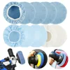 10Pcs 9/10 Inch Microfiber Car Polishing Pad Auto Bonnet Polisher Soft Wool Wax Wash Buffer Cover Car Cleaning Tools Accessories 1