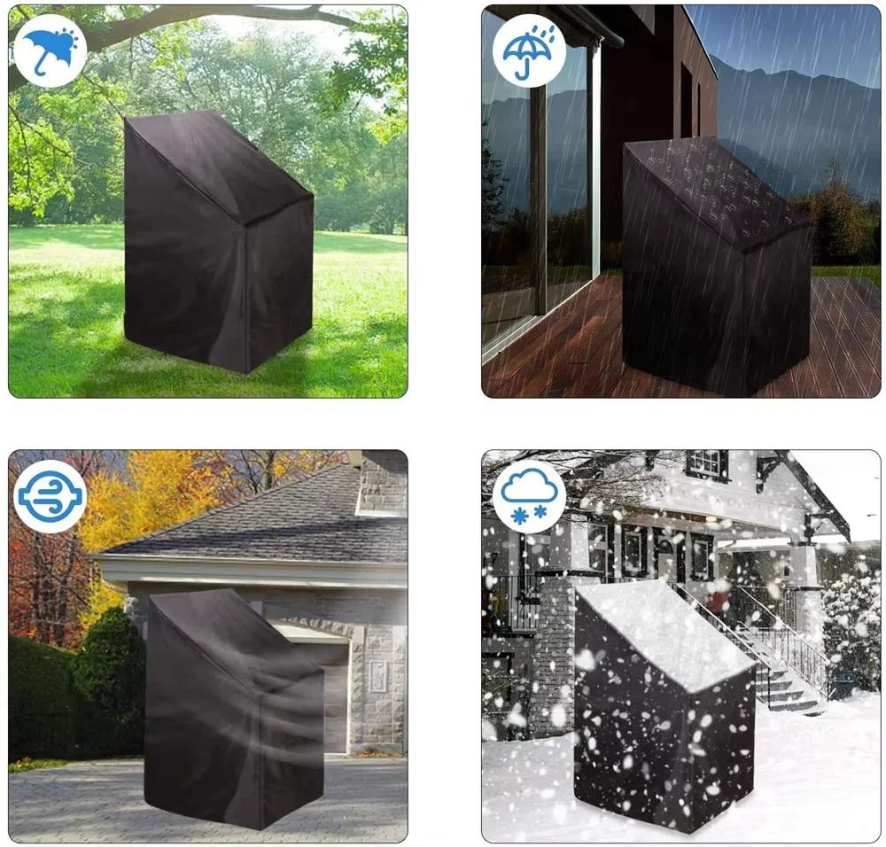 Deluxe Stackable Outdoor Chair Cover - Durable, Weather-Resistant Protection