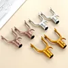 1Pc Clothes Rod Joint Aluminum Alloy Clothes Fork Head Portable Household Durable Clothes Rod Metal Head Household Accessories 6