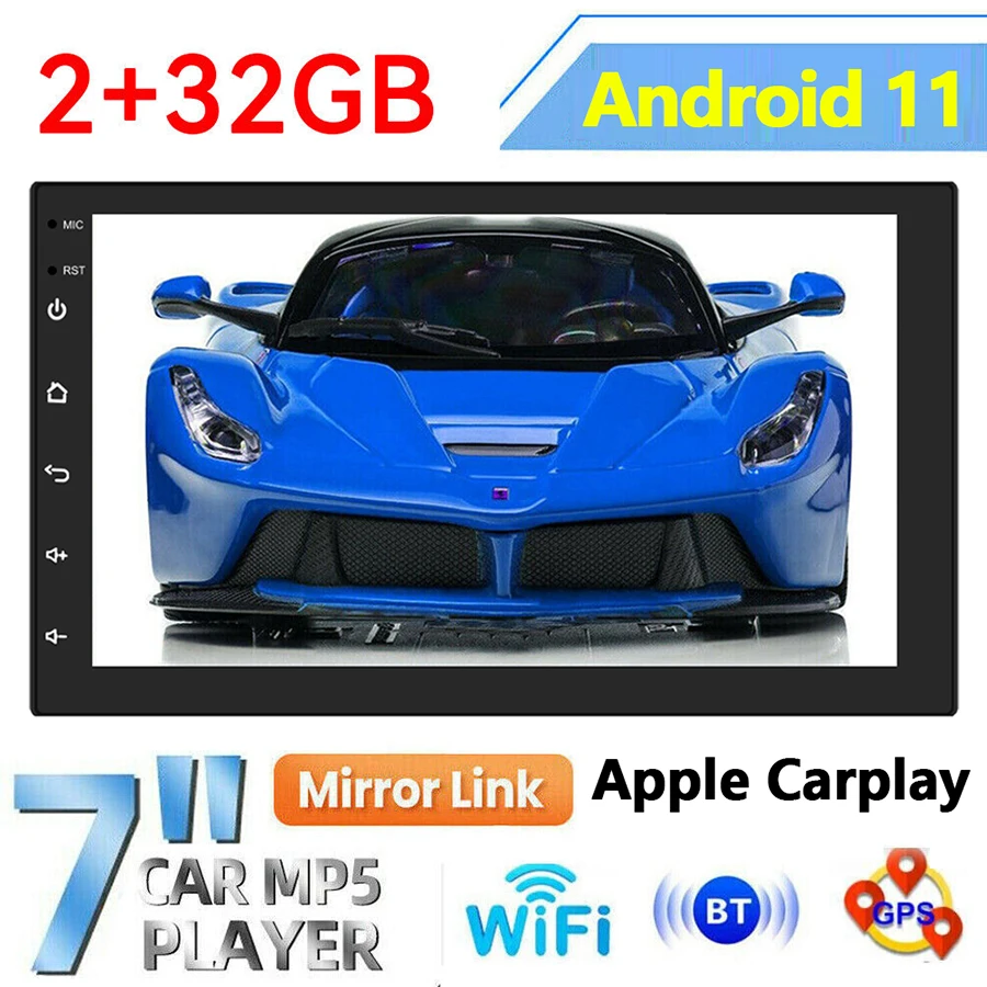 

2 Din 7inch Android 11 Carplay Car Radio Multimedia Video Player WIFI For Volkswagen Nissan Hyundai Toyota Hyundai Stereo Player