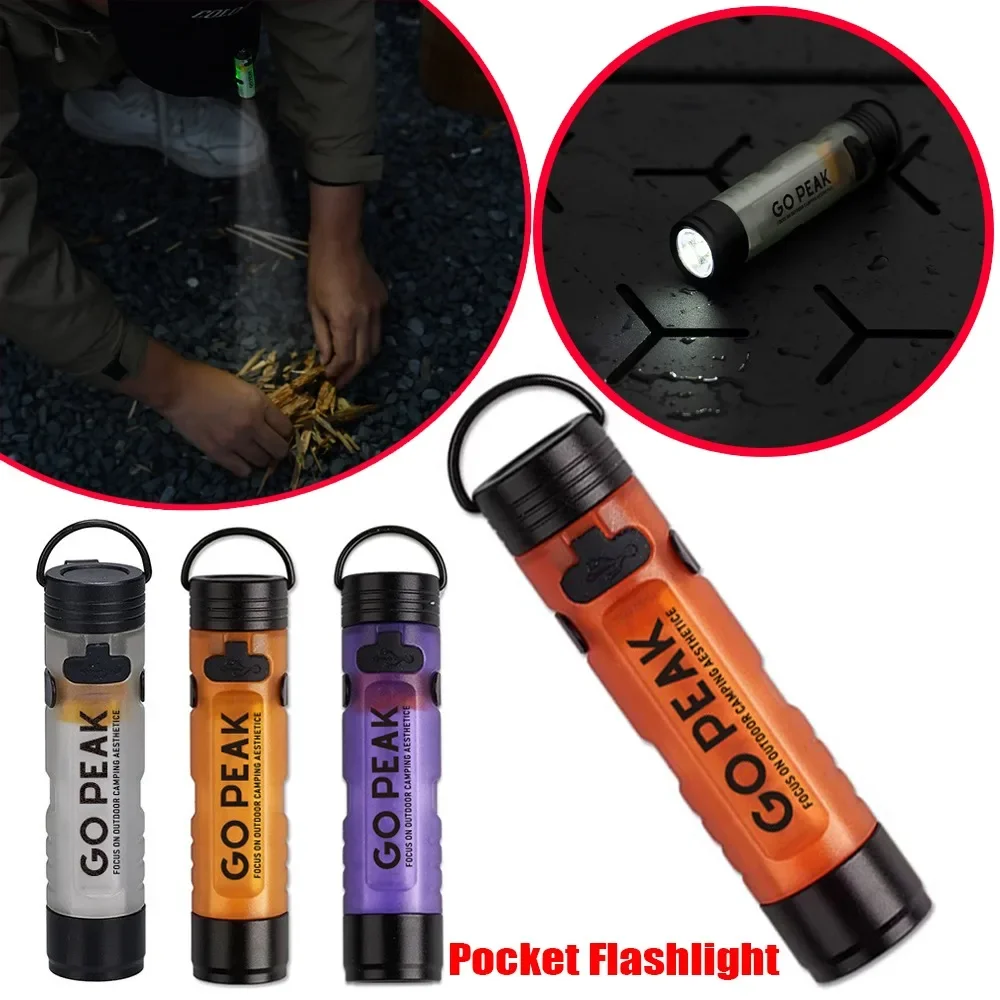 Pocket Mini Flashlight GOPEAK Outdoor Key Clip Cap Ambient Led Long Endurance Disaster Relief Emergency 5050