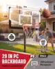Kids Basketball Hoop 3.2-7.2FT Adjustable, Portable Poolside & Indoor Hoop with 29in Backboard, Enlarged Base