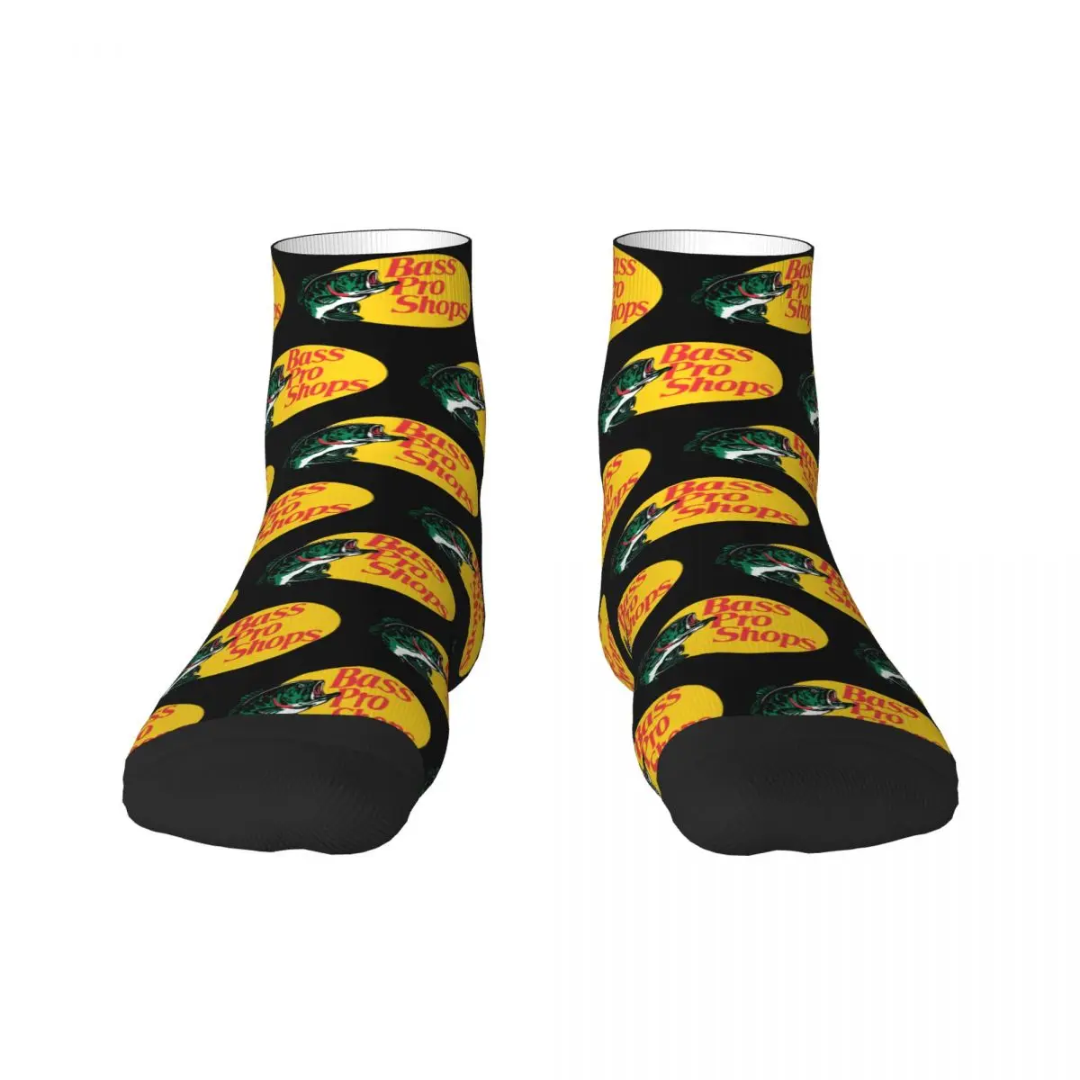 

Fashion Printing Bass Fishing Socks for Women Men Stretchy Summer Autumn Winter Fisherman Fish Gift Crew Socks