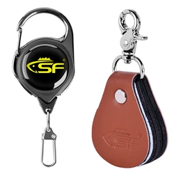 SF 3 in 1 Fly Fishing Leader Straightener and Line Cleaner with Zinger Retractor Outdoor Fishing Tool