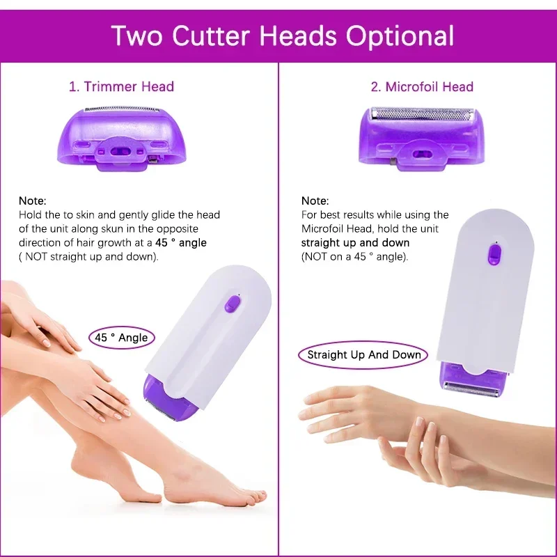 Woman Electric Epilator Hair Remover Professional Safety Depilation Shaving Trimmer Painless Portable Chargable For Whole Body 4