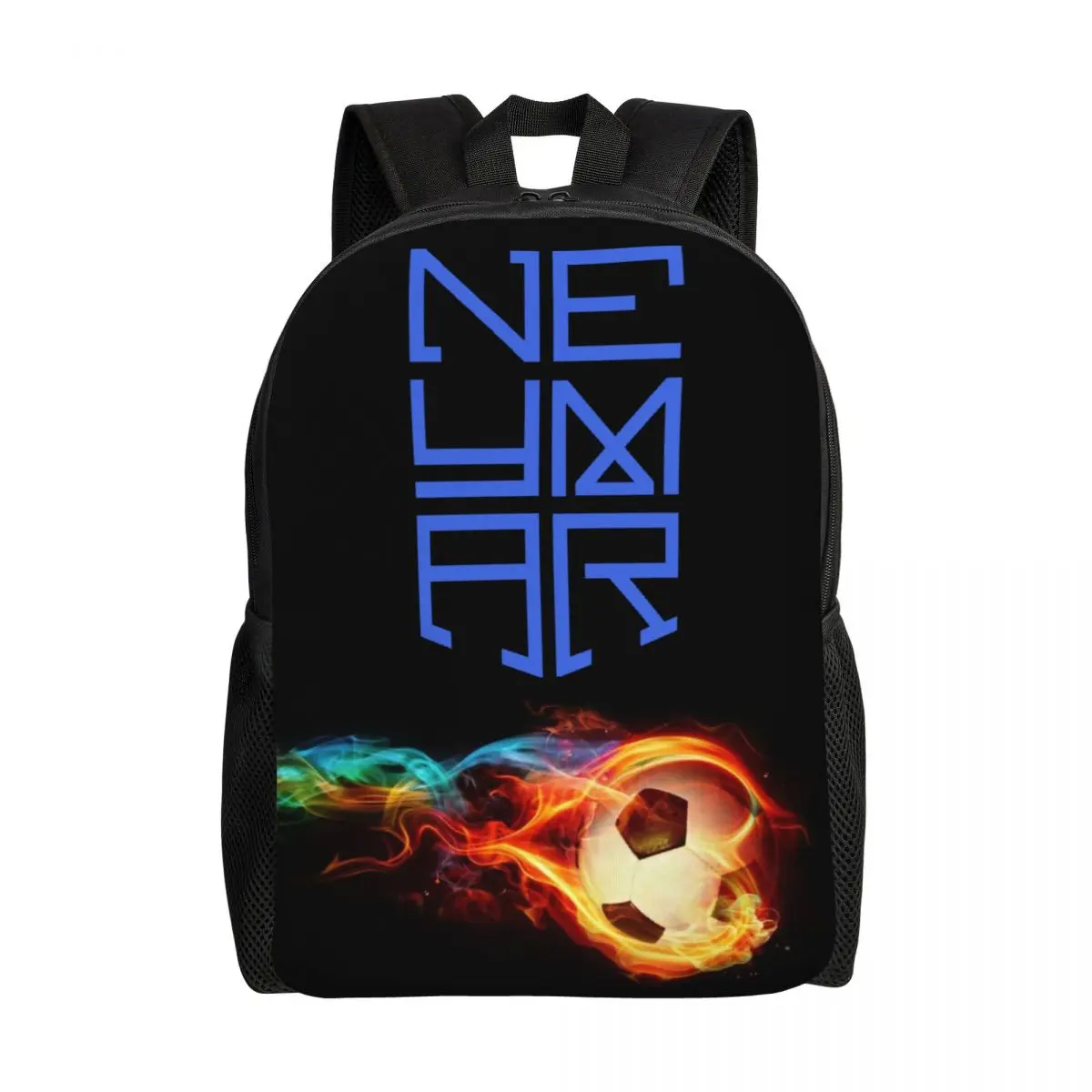 

Blue Neymar Football Travel Backpack Women Men School Laptop Bookbag Soccer College Student Daypack Bags