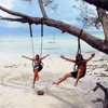 Outdoor swing hammock strapping spot wholesale encrypted polyester hammock strapping swing rope 1.5M 2M 3M set 4