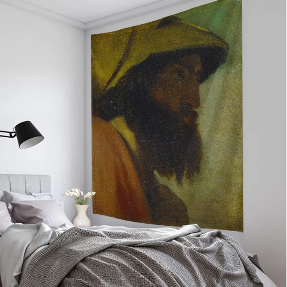 Jesus Christ tapestry wall hanging vintage oil painting tapestry home background cloth bedroom living room wall decoration