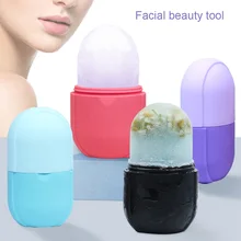 

Skin Care Beauty Lifting Contouring Tool Silicone Ice Cube Trays Ice Globe Ice Balls Face Massager Facial Roller Reduce Acne