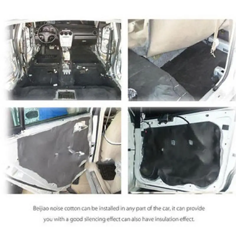 Heat Insulation Mat Car Hood Engine Firewall Rubber Car Door Protector Garage Wall Sound Deadener