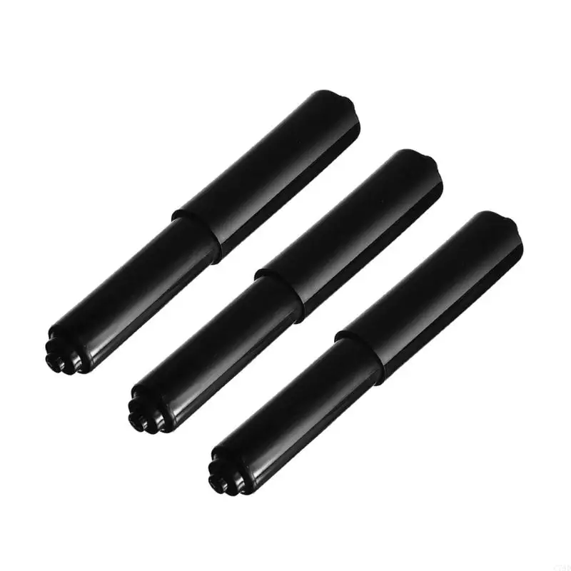 C7AD 3pcs Toilet Roll Paper Shaft Replacement Flexible Plastic Paper Holder Roller Spindles Insert Spring Bathroom Accessories