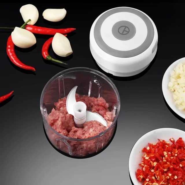 100ml/250ML Manual Meat Mincer Garlic Chopper Rotate Garlic Press Crusher Vegetable Onion Cutter Kitchen Cooking Accessories 4