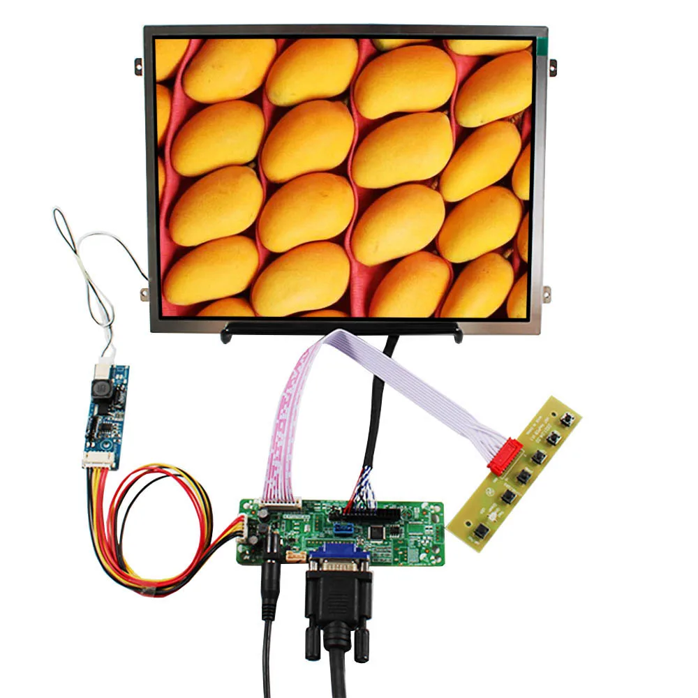 

Плата контроллера VGA LCD 10,4 "1024x76 8 светодиодный, ЖК-экран с подсветкой 500cd