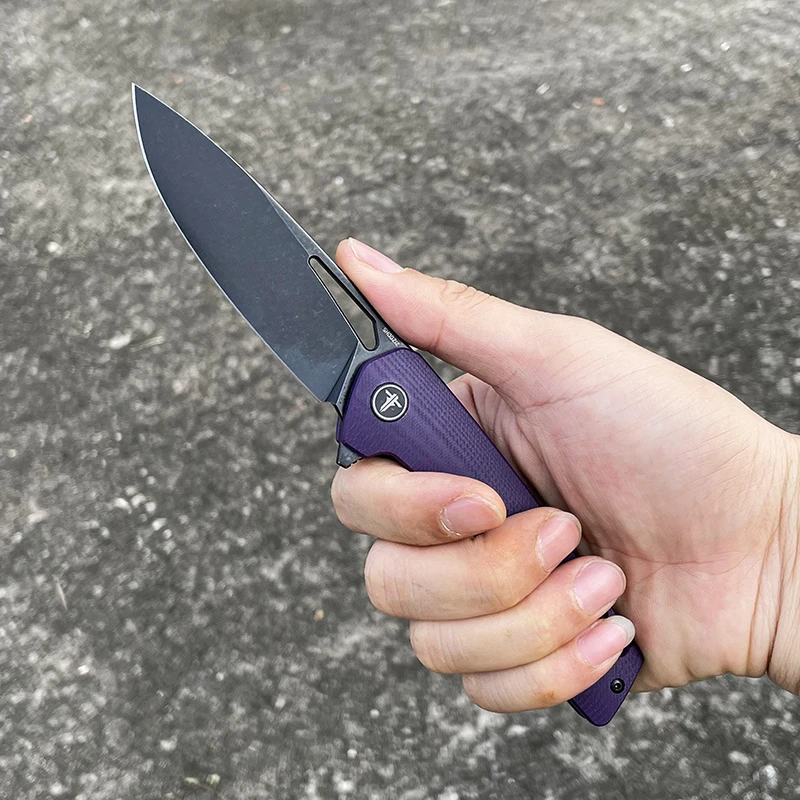 XUN120 SHOOZIZ D2 steel row ball bearing system folding knives