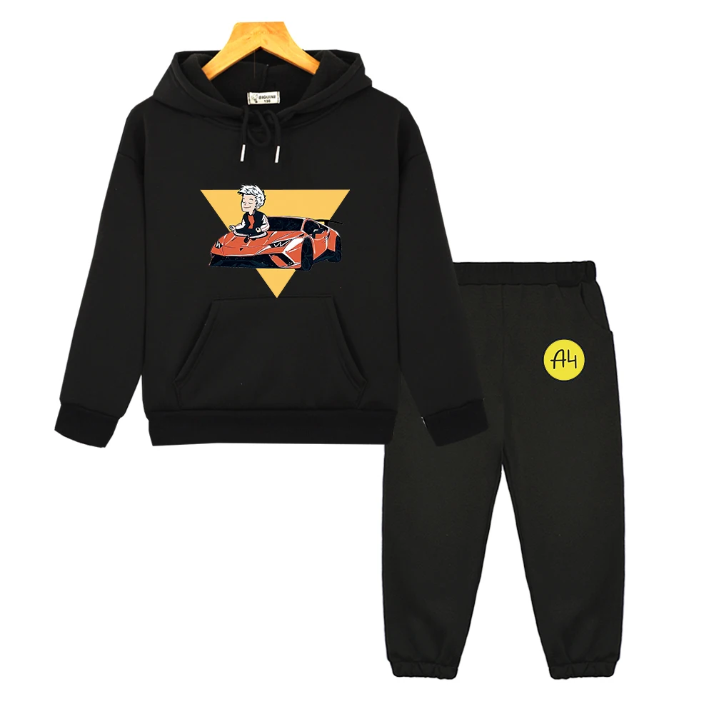

Children Set Merch A4 Gelik Lamba Boy Kids Hoodies Suit Comfortable Girl Baby Hooded Sweatshirts Casual Children Clothing Pants