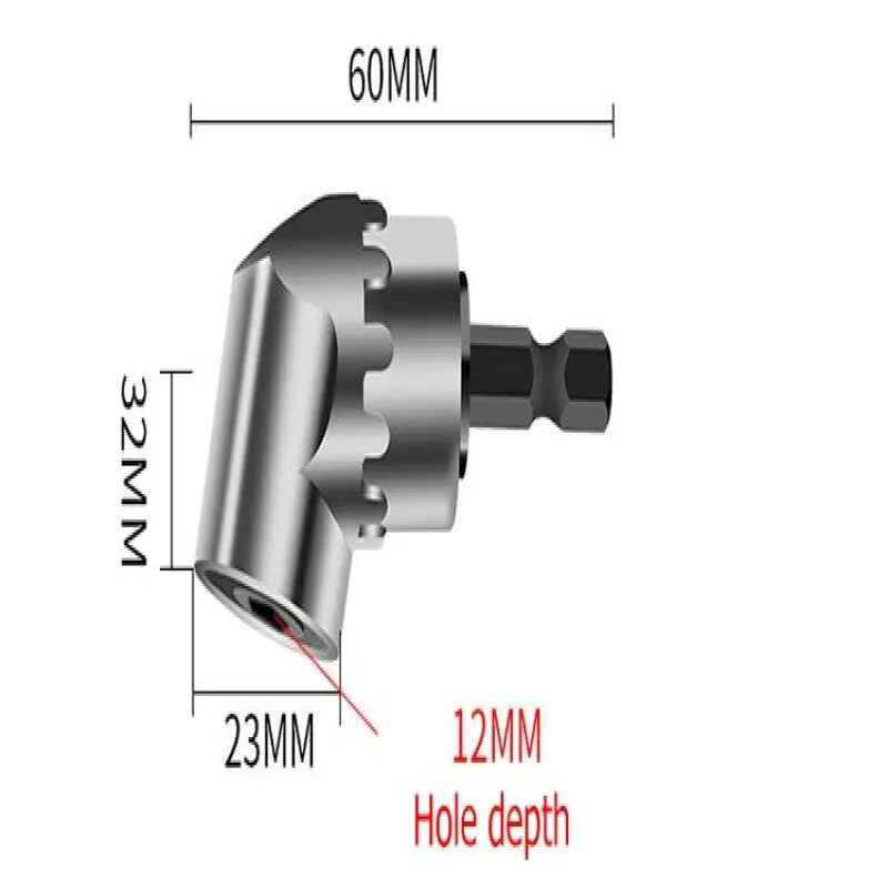 Tool corner hex selflocking elbow connector screwdriver converter