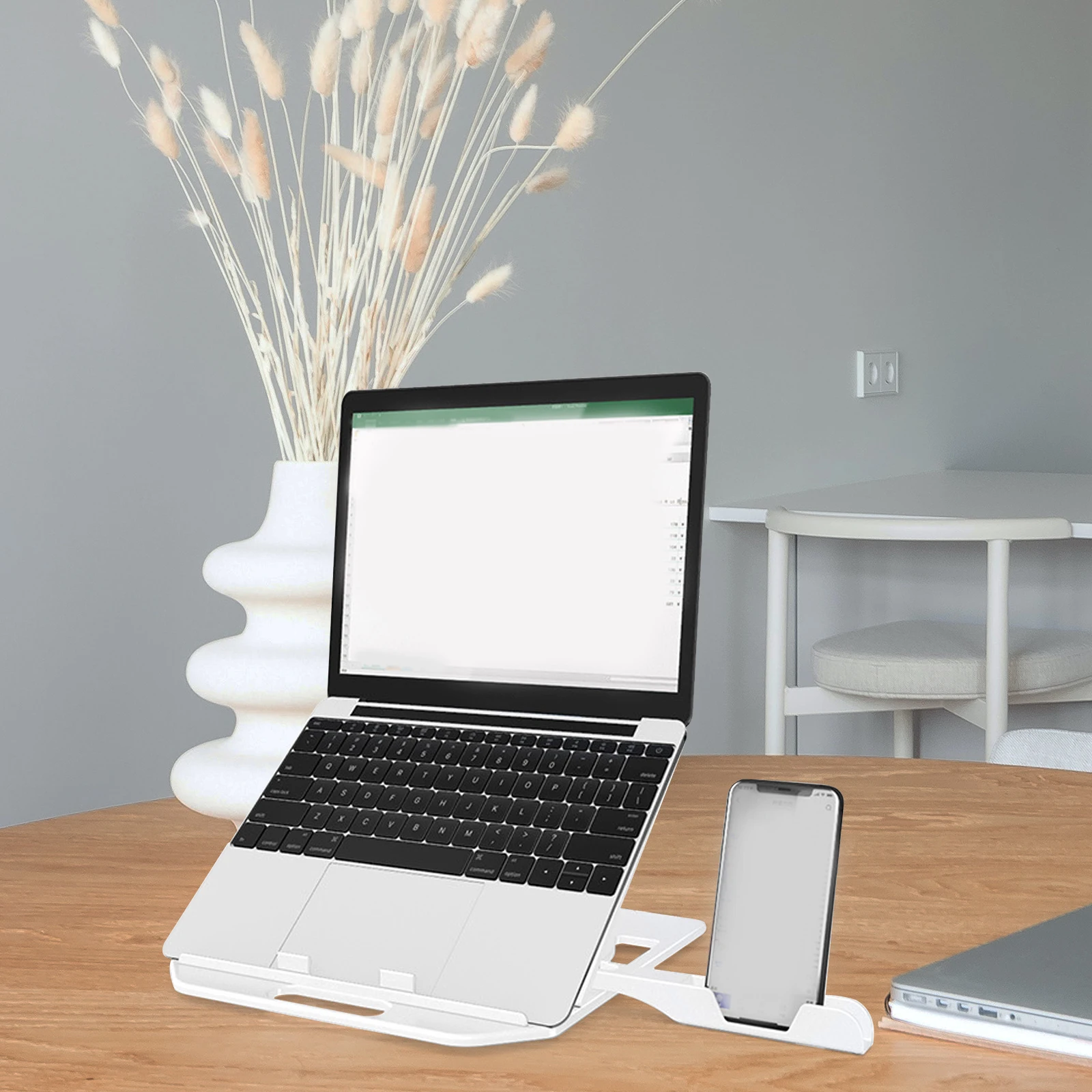 노트북 스탠드 사무용품 트레이 여행용 모바일 알루미늄 합금 컴퓨터 책상용 홀더