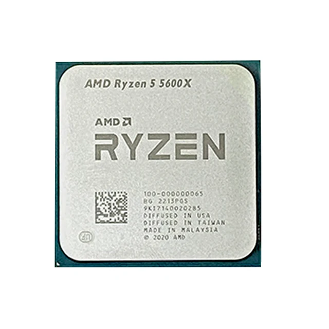 AMD Ryzen 5 5600X R5 5600X 3.7 gigagertsli olti yadroli o'n ikki ipli 65 Vt protsessor L3=32M 100-000000065 soket AM4 2