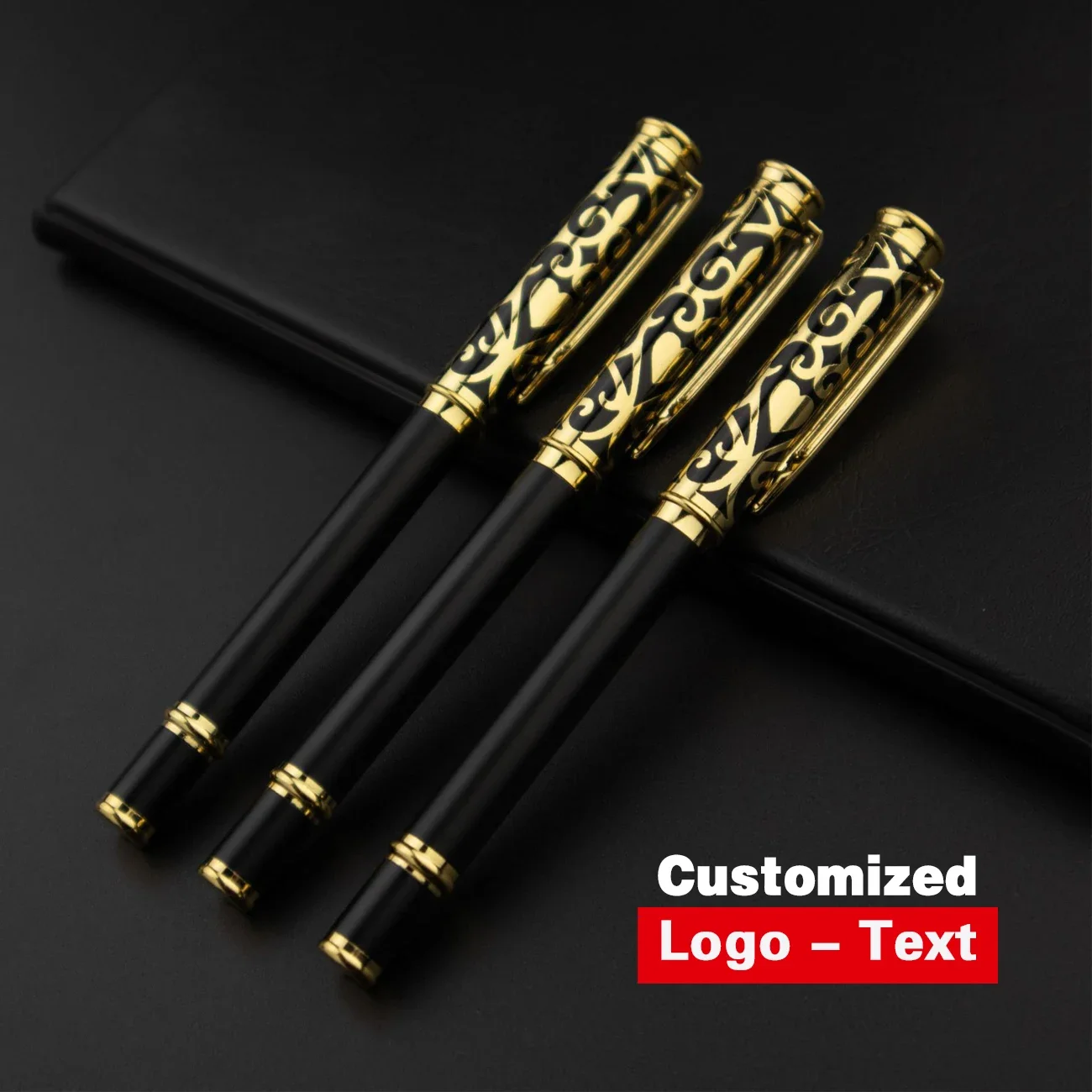 Metal Ball-point Pen Sculpture Pattern Roller Pen Office School Stationary Name Gift Multifunction Ballpoint Pen