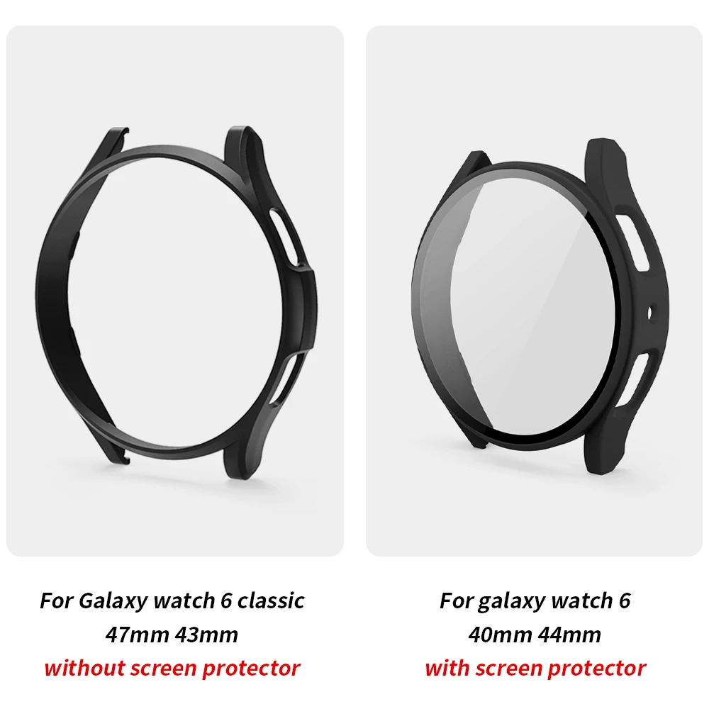 Case+Glass for Samsung Galaxy Watch 40mm 44mm Screen