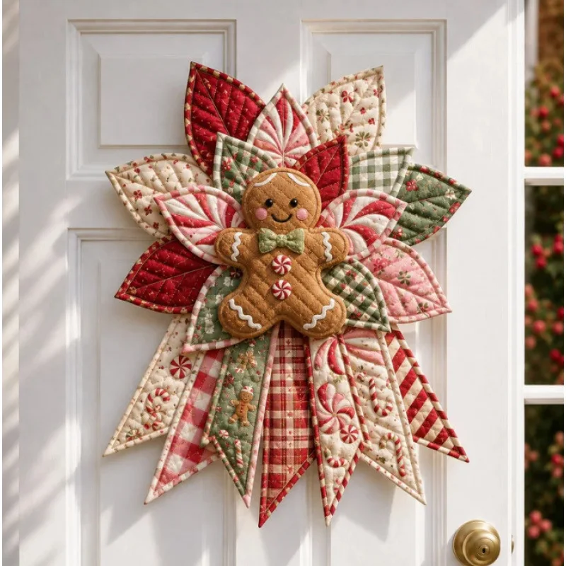 Handmade Cotton Quilted Door Hanger DIY Sewing Craft Kit