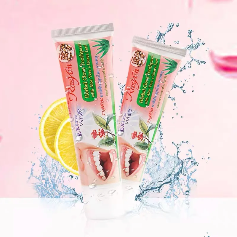 Thailand Toothpaste Teeth Whitening Antibacterial Oral Care Herb Clove Mint Flavor Tooth Paste Dentifrice Remove Stains 30G/100G teeth whitening product,teeth whitening essence,teeth health product