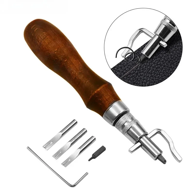 7 in 1 Set Pro Leathercraft Adjustable Stitching and Groover Crease Leather Tool DIY Handmade Practical leather craft tool kit,leather craft tool,leather craft tools,leather tools