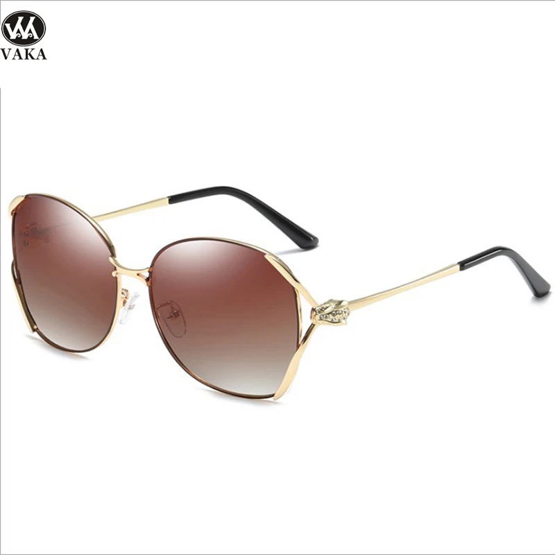 

Women Brand Metal Polaroid Sunglasses UV Protection Anti-Glare Gradient Lenses Polarized Driving Sun Glasses