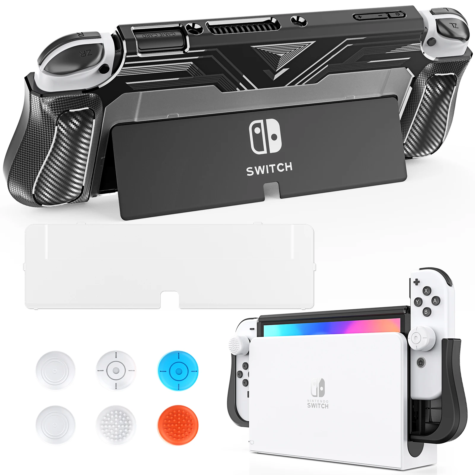 HEYSTOP Étui pour Nintendo Switch et Switch OLED, Protection