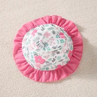 New Summer Baby Girl Floral Dress Girl Sleeveless Pure Cotton Newborn Birthday Dress Comes with Sun Hat 6