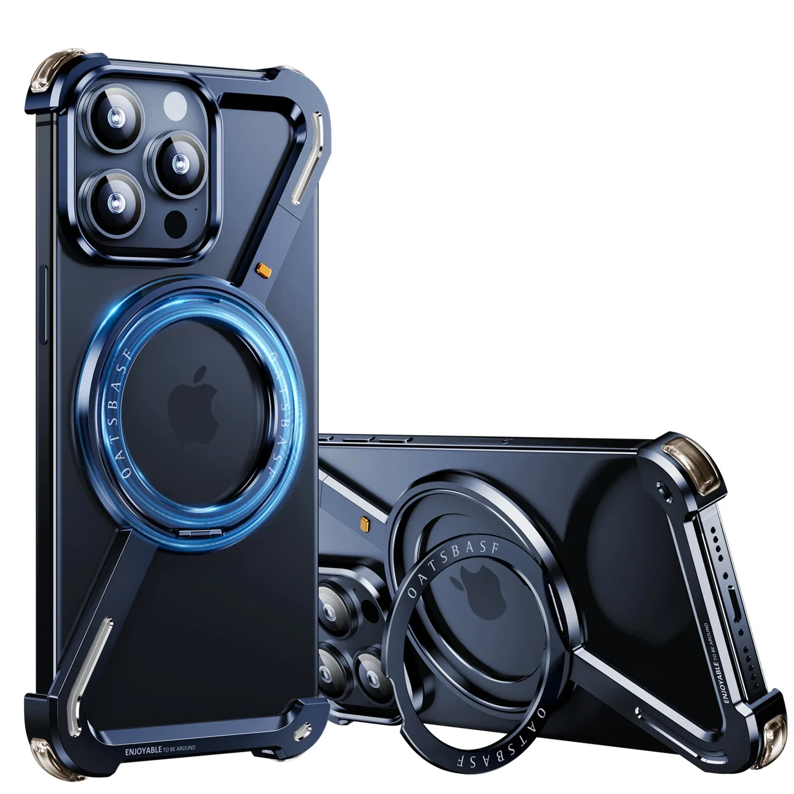 Oatsbasf Z Shape Metal MagsafePhone Case for iPhone14/Plus