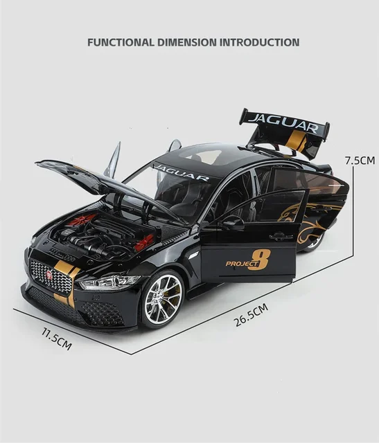 1/18 Jaguar XE SV Project 8 SUV Alloy Sports Car Model