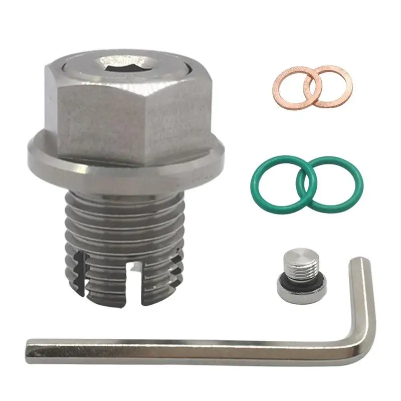 

Oil Pan Bolt O-Ring Seal Oil Plug Gasket Oil Pan Drain Plug Oil Drain Plug Assortment Stainless Steel Oil Pan Drain Plug
