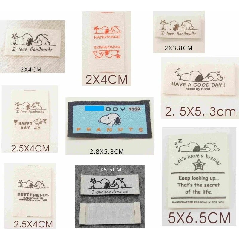

Spot cotton handmade cloth label folding, all kinds of cute puppy dog tags, fabric accessories