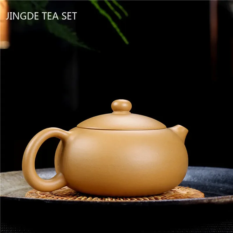 Chinese Yixing tea pots Purple Clay Teapot Raw ore Gold Section Mud beauty kettle Handmade Custom Boutique Tea set 240ml