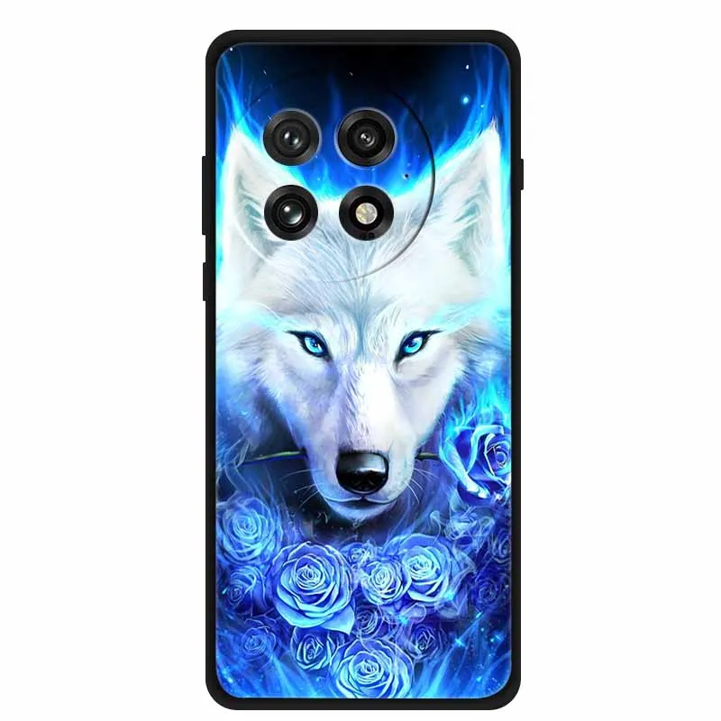 Colorful Splicing Cartoon Soft Silicone Black Cover - Fashion Protective Case