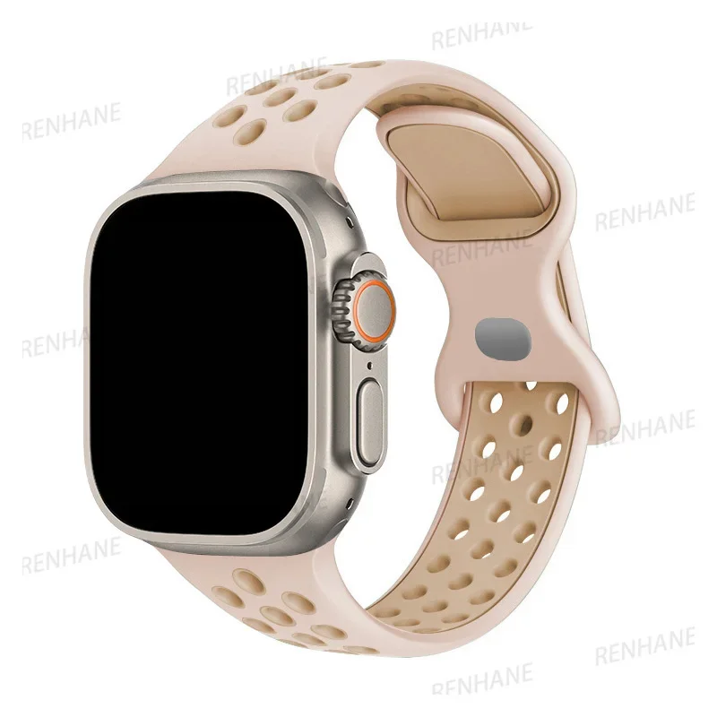 Breathable Silicone Watch Strap Bracelet - Universal Fit