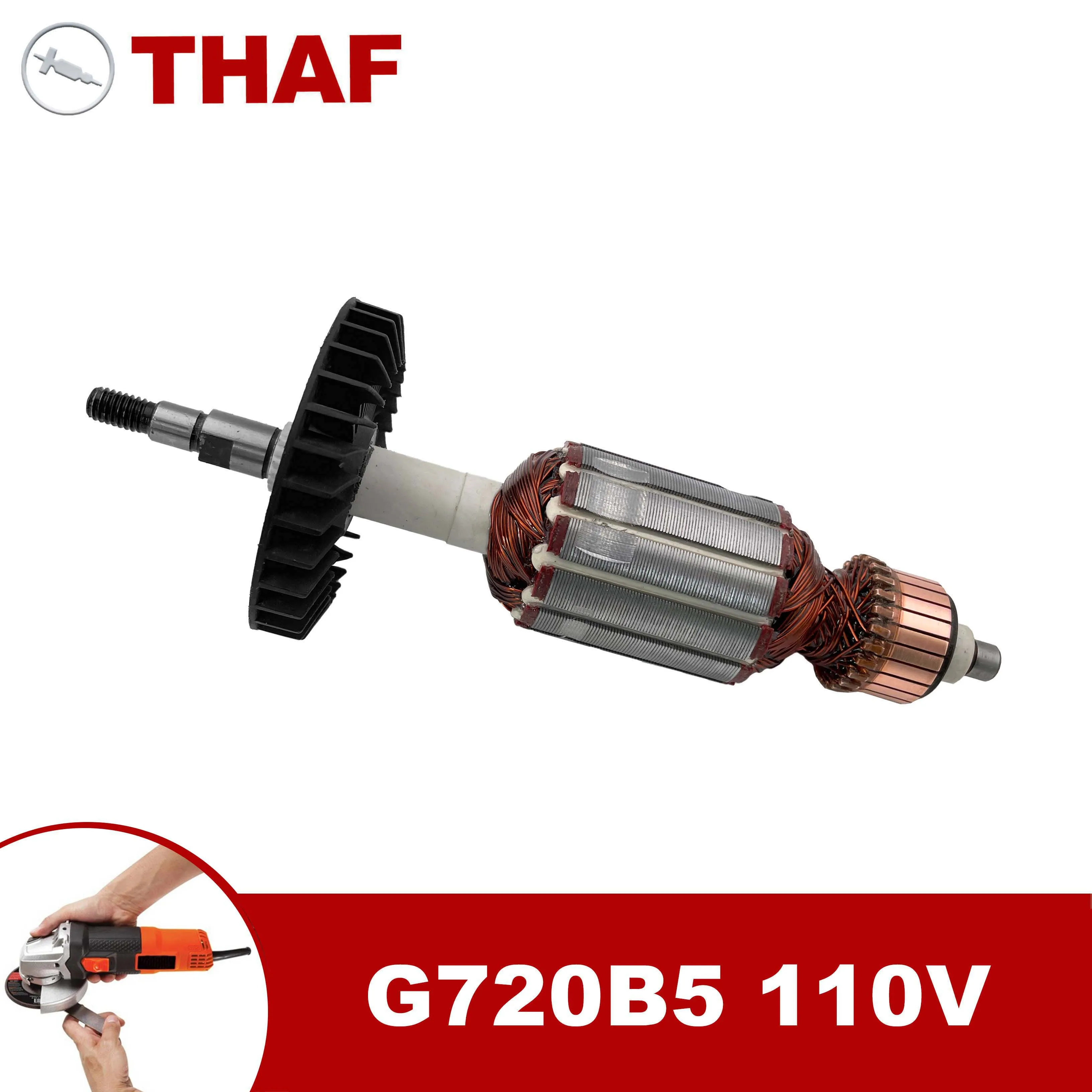 

AC100V-110V Armature Rotor Anchor Replacement for Angle Grinder G720B5