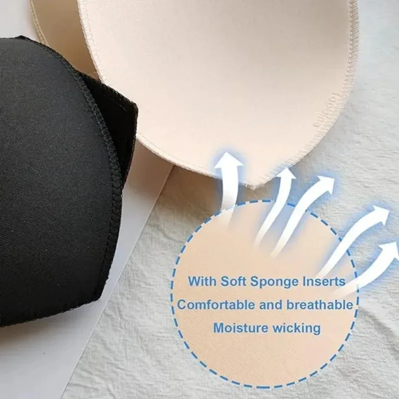 For Women Breast Push Up Enhancer Bra Pad Sports Bras Cups Insert Bikini Swimsuit Soft Bra Pads Inserts Removable Bra Pad 3