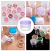 4PCS Empty 20g Travel Small Colorful Covers Clear Plastic Cosmetic Pot Jars With Lids For Face Cream Lip Balm Containers 6