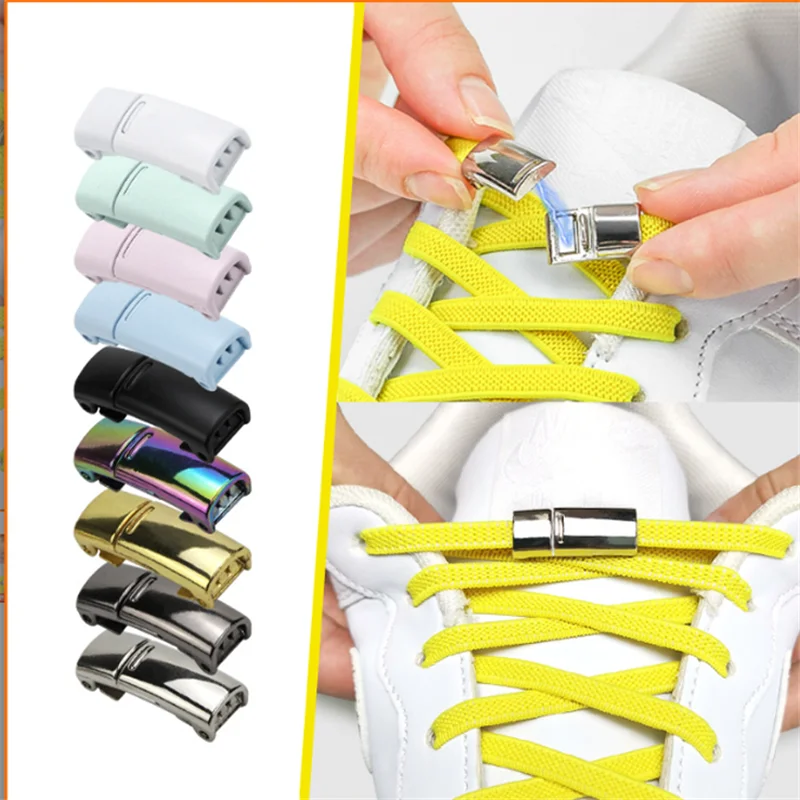Lock Laces Tie Elastic Shoe Shoelace Tie Elastic Lazy Lazy Laces