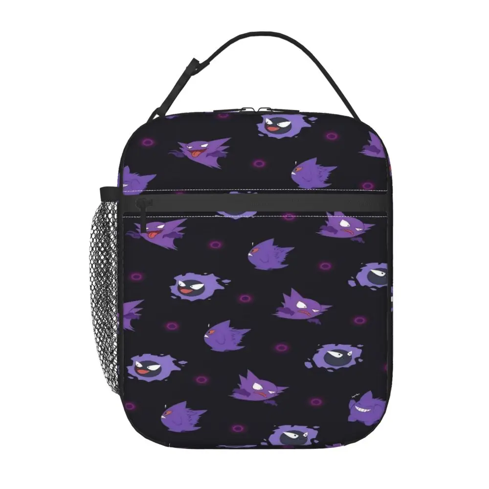 Gengar Lunchtasche, Büro-Lunchbox für Herren, Vintage-Grafik, Thermo-Tragetasche, Handtaschen, wasserdicht, tragbar, Kühltasche – Detail 10