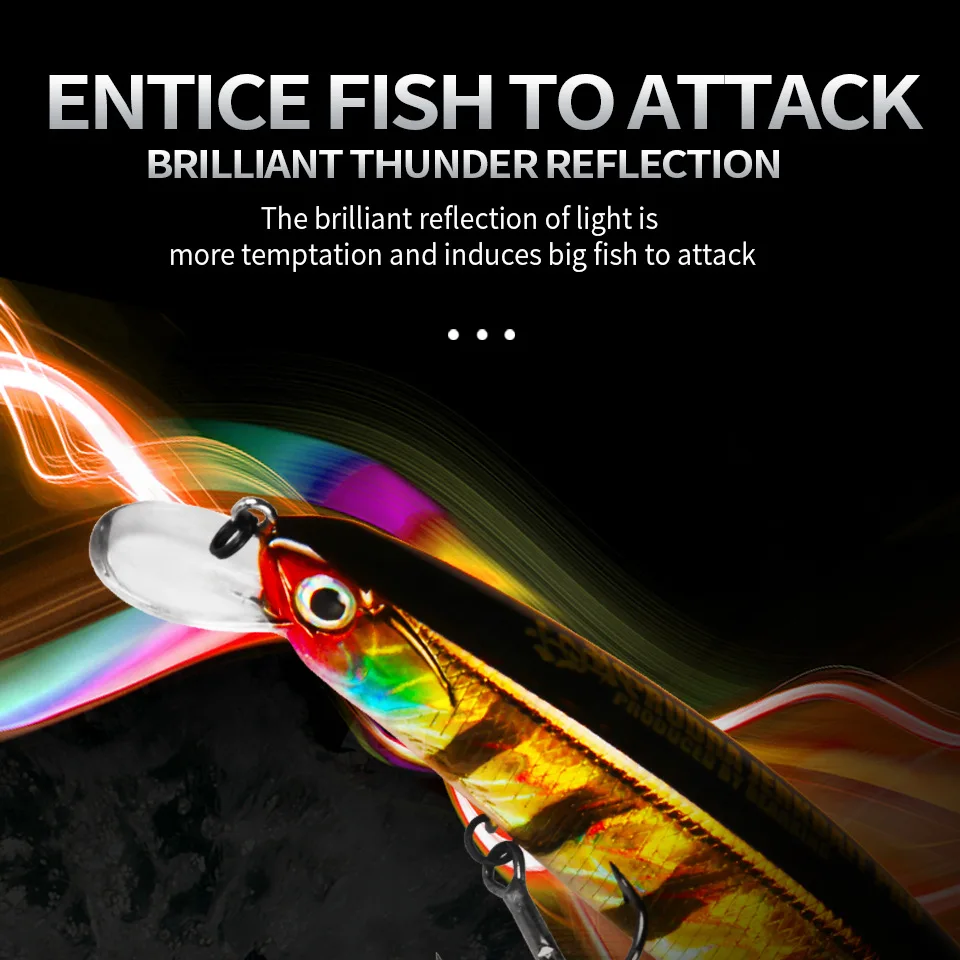 D130 BEARKING Artificial Fishing Lures Minnow Quality Wobblers Baits 13cm 21g Suspending Hot Model Crankbaits Popper fishing lure carp fishing bait